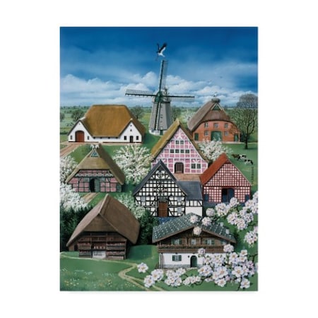 Harro Maass 'German Farmhouses' Canvas Art,18x24